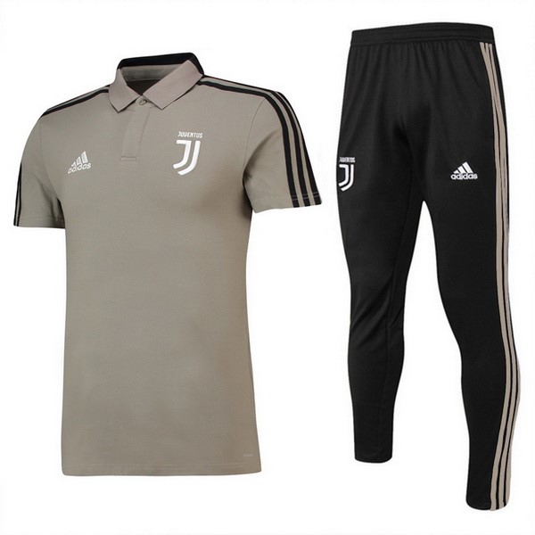 Polo Juventus Conjunto Completo 2018-2019 Marron Negro